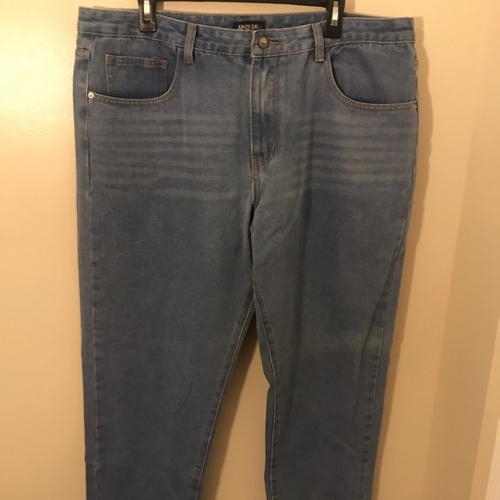 Nasty Gal Debbie High-Waisted Plus Mom Jeans